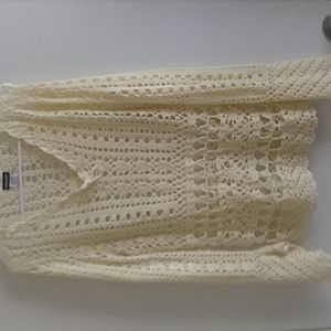 Woman's sweater knit Joe Boxer Large cream color